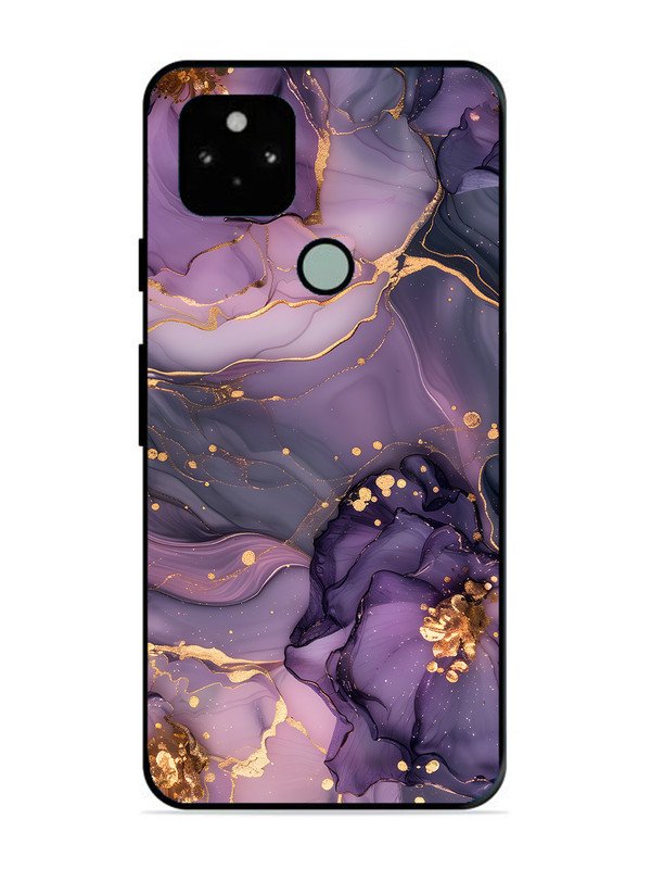Google Pixel 5 Royal Orchid Theme Marble