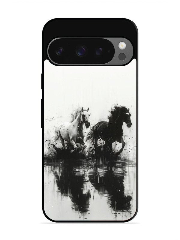 Google Pixel 9 Black & White Horse