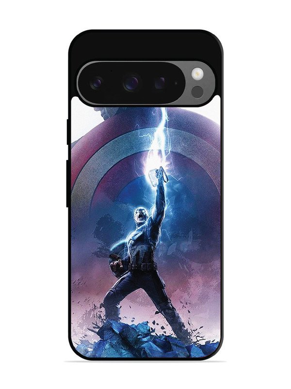 Google Pixel 9 captain-america-thor-hammer-lightning