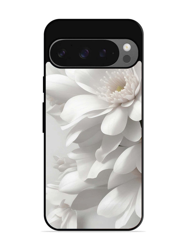 Google Pixel 9 Pro Soft Focus Purity white Flower
