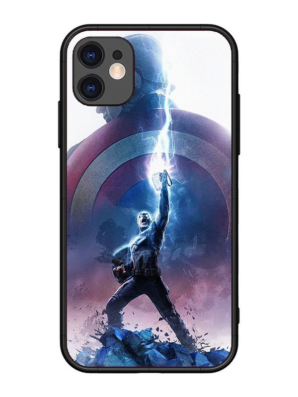iPhone 11 captain-america-thor-hammer-lightning