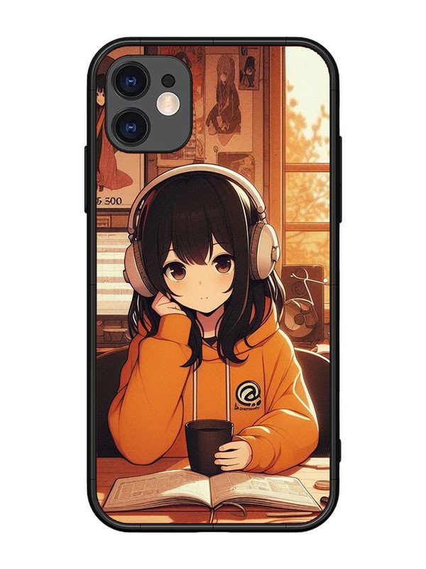 iPhone 11 Cute Girl listening Music