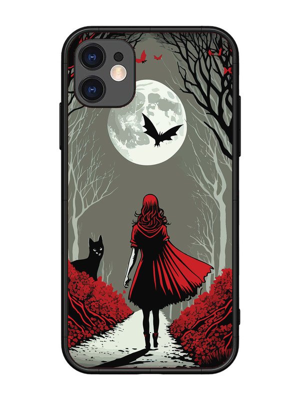 iPhone 11 Scarlet Girl in Red Forest