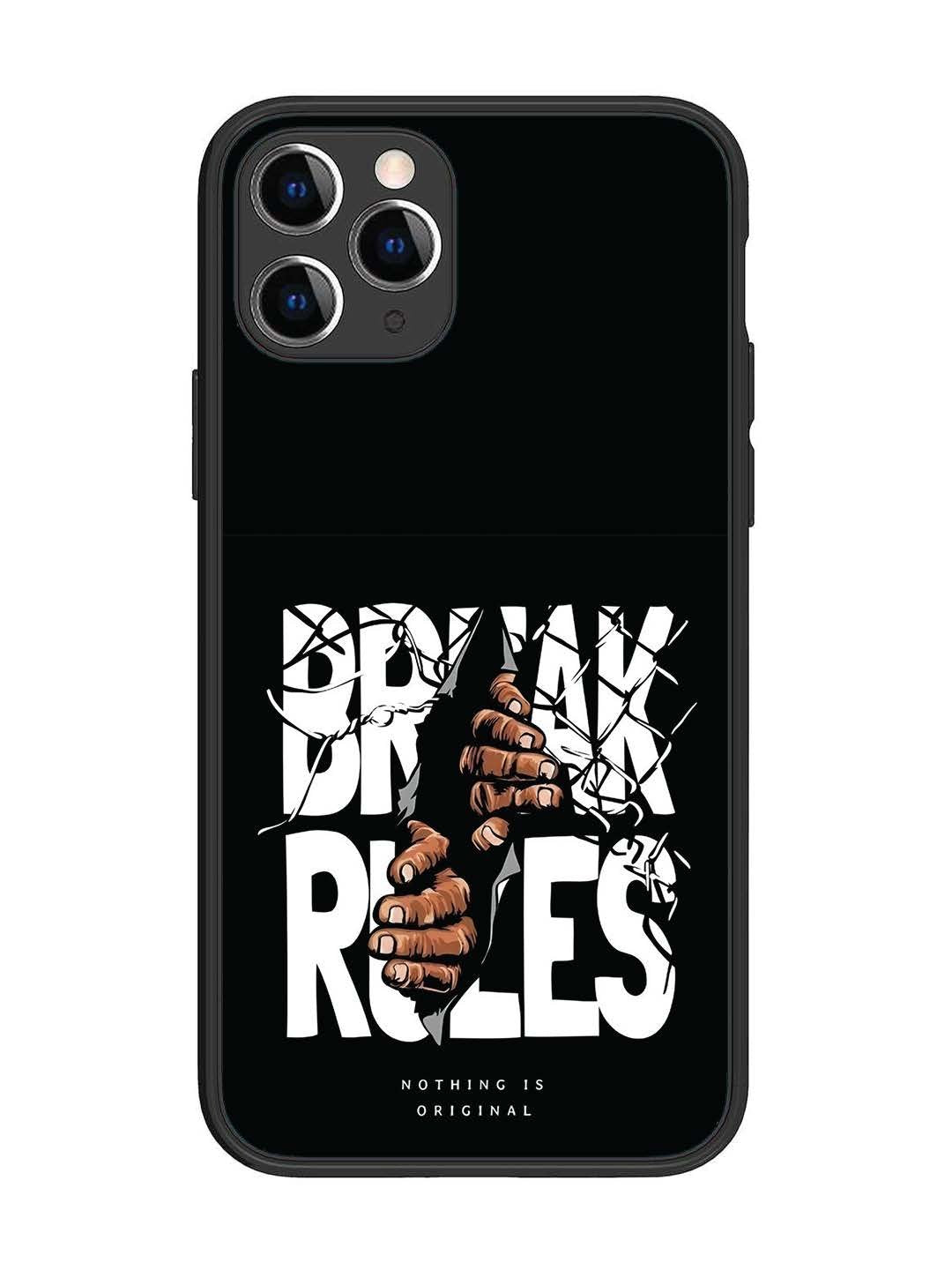 iPhone 11 Pro Break Rules Gritty Typography Art