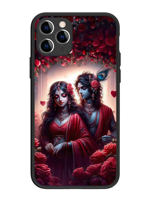 iPhone 11 Pro | 2D Metal | Couples in Red theme like Radha Krishna | IP-11P-458