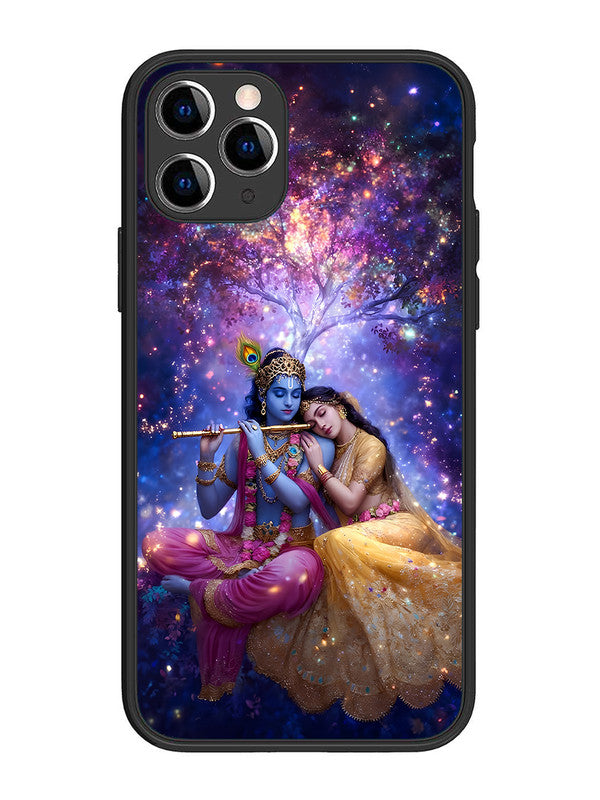 iPhone 11 Pro | 2D Metal | Radha Krishna Enjoying Flute | IP-11P-459