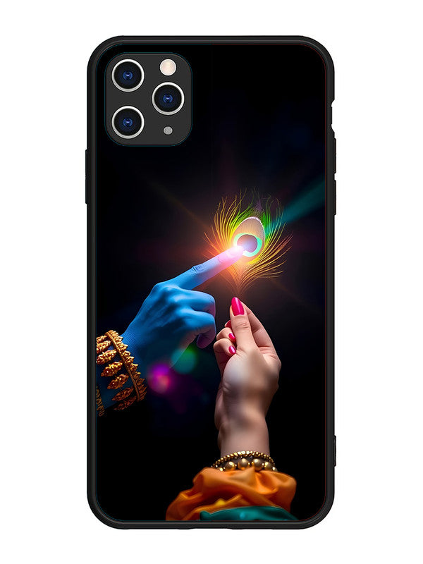 iPhone 11 Pro Max Radha Krishna touching feather