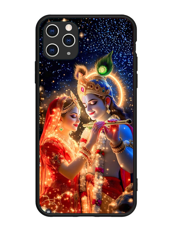 iPhone 11 Pro Max | 2D Metal | Radha Krishna posing with flute | IP-11PM-462
