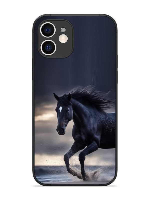 iPhone 12 black-horse-animal