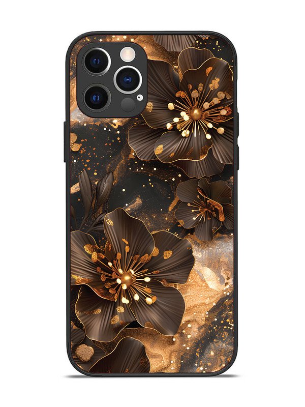 iPhone 12 Pro Golden Flowars