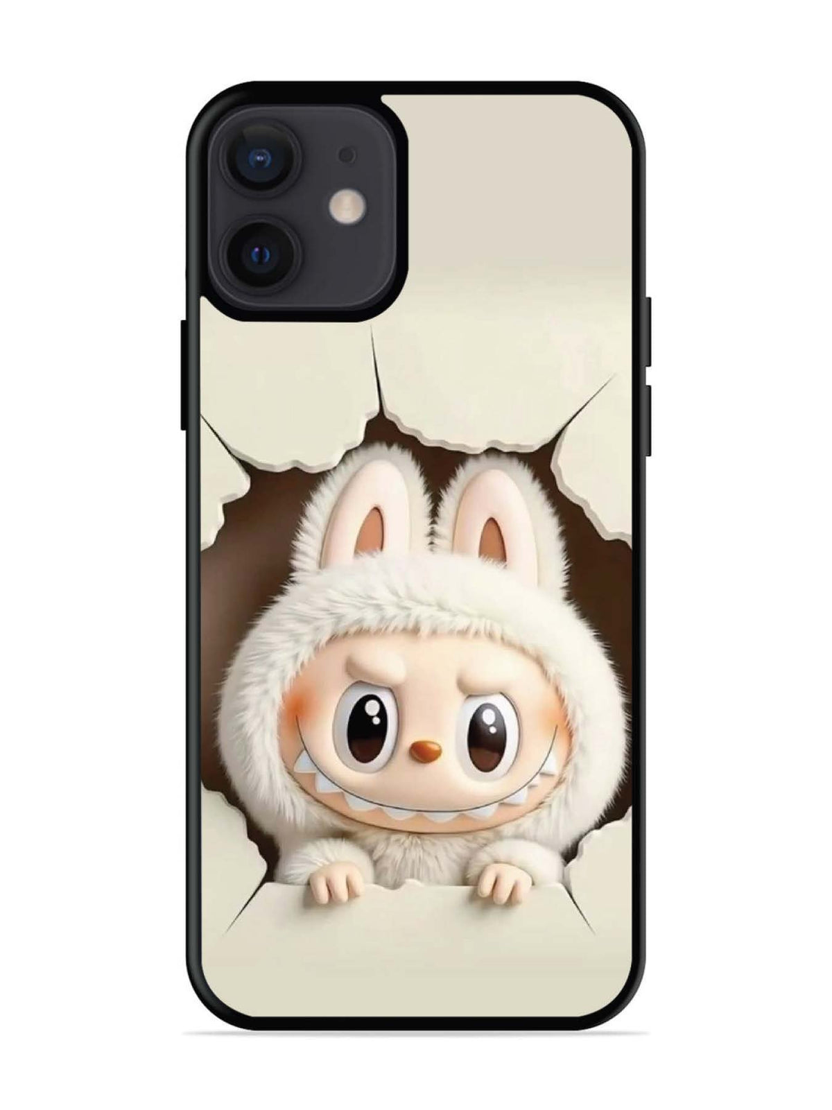 iPhone 12 Mini Labubu from Cracked Wall