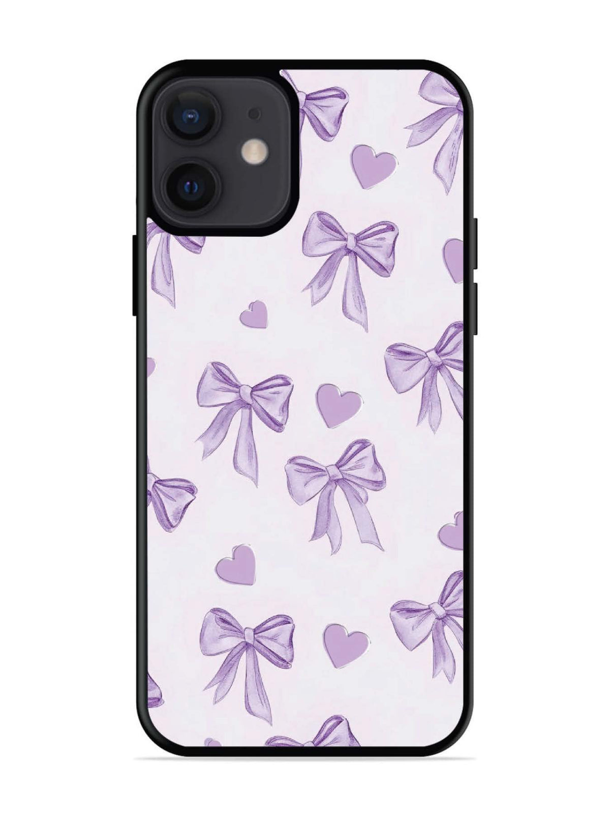 iPhone 12 Mini Bow Tie, Purple Hair Band