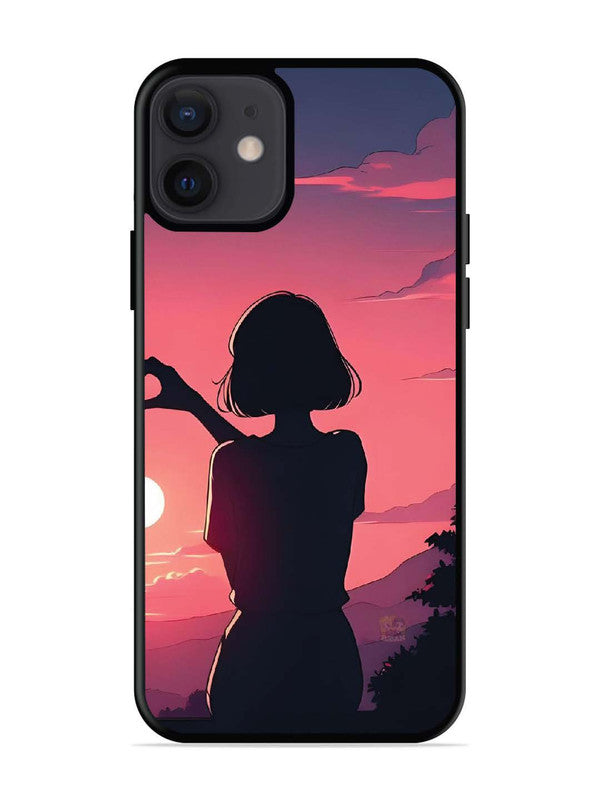 iPhone 12 Mini Love Heart with Hand Girl