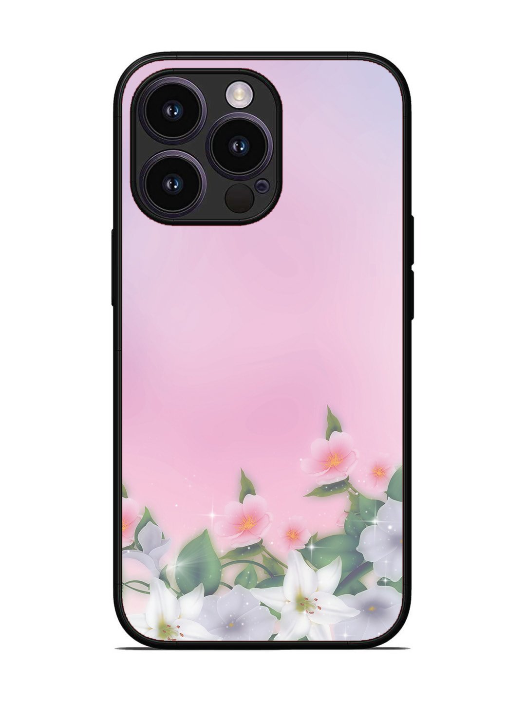 iPhone 13 Pro Pink Floral Elegance
