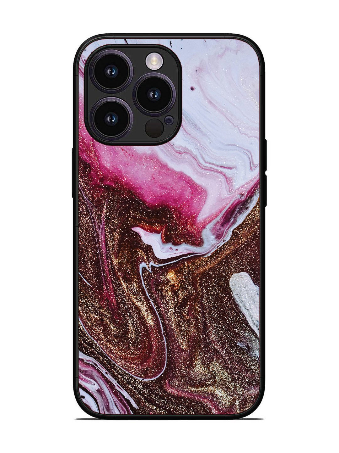 iPhone 13 Pro Elegant Rose & Gold Marble