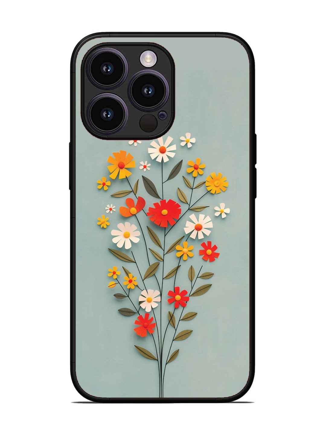 iPhone 13 Pro Paper Flowers