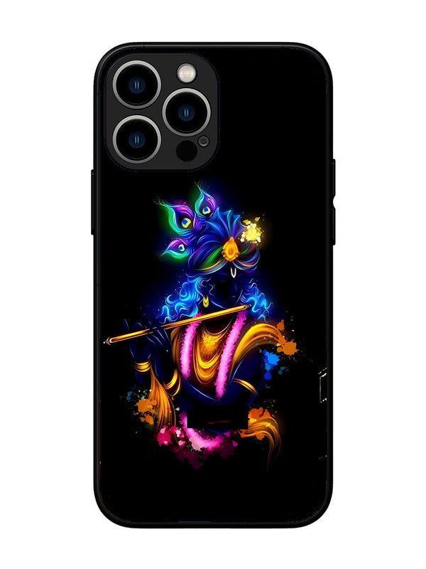 iPhone 13 Pro Max | 2D Metal | Krishna Playing Flute | IP-13PM-460