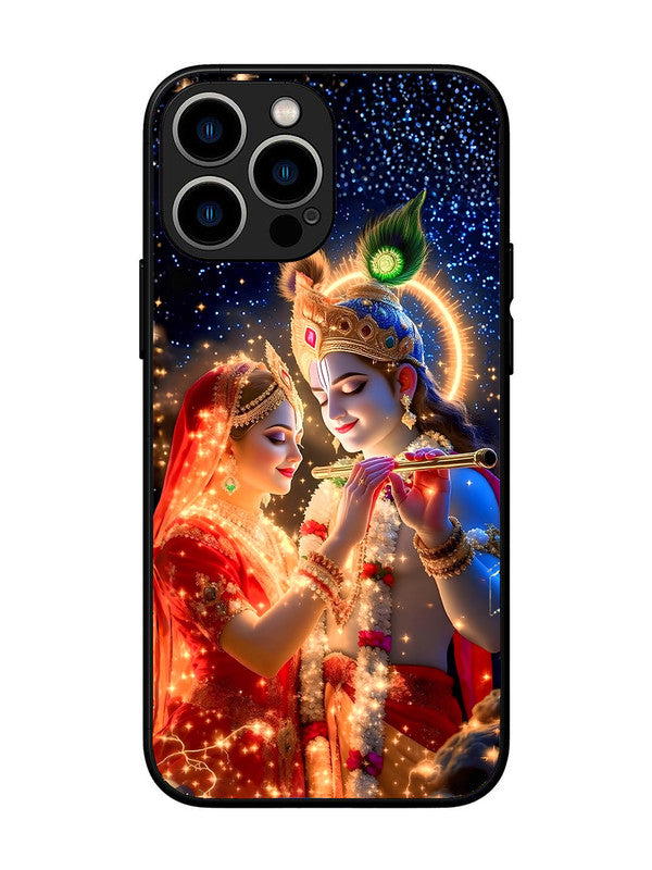 iPhone 13 Pro Max | 2D Metal | Radha Krishna posing with flute | IP-13PM-462