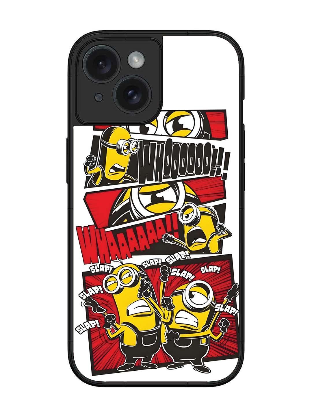 iPhone 14 Minions Comic Panel Action