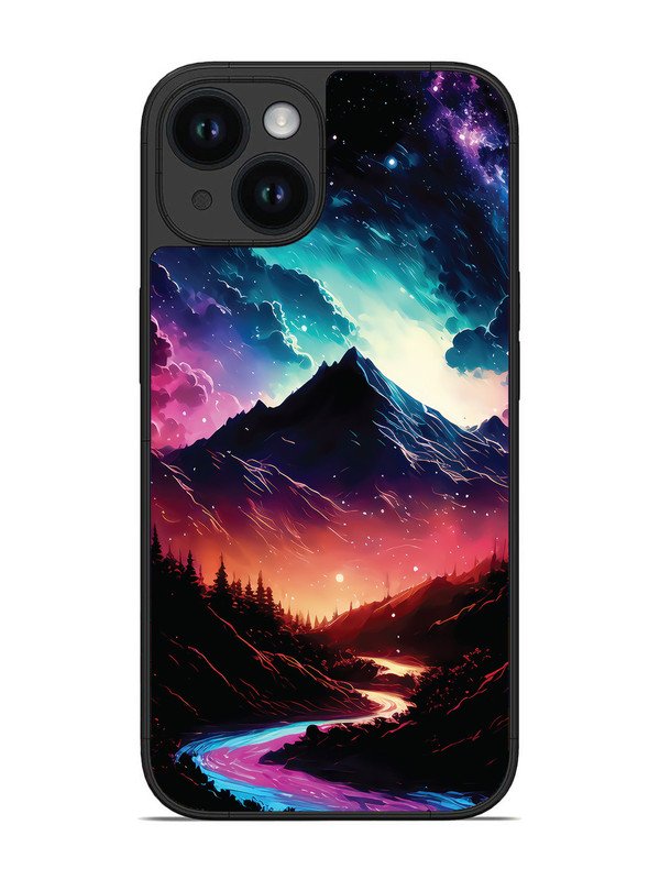 iPhone 15 mountain-valley-Colorful-cloud-at-night