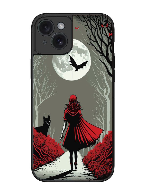 iPhone 15 Plus Scarlet Girl in Red Forest