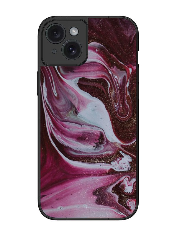 iPhone 15 Plus Pink And Golden Marble