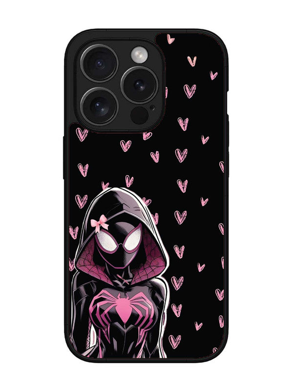 iPhone 15 Pro Max Spidergirl with hearts