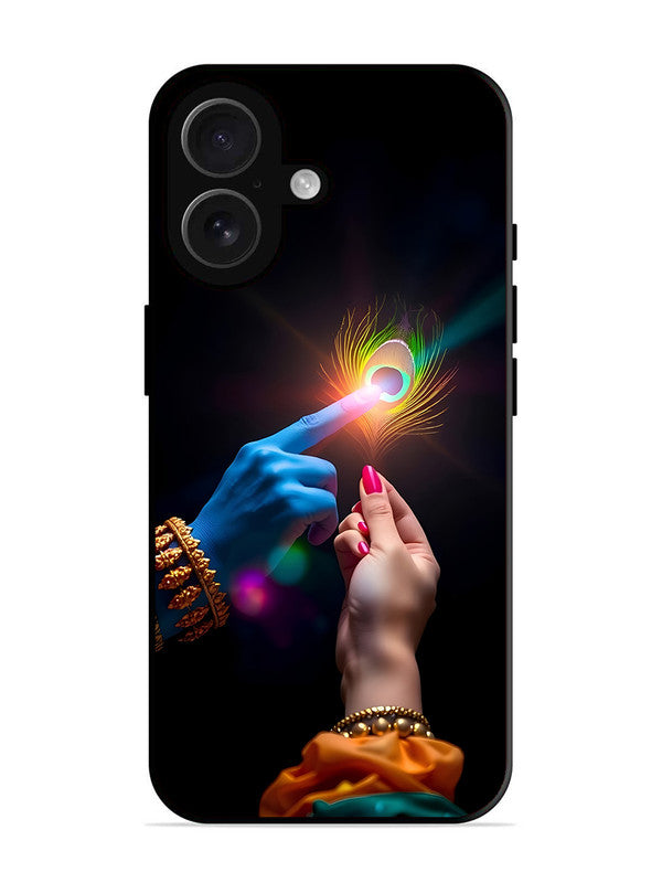 iPhone 16 Radha Krishna touching feather