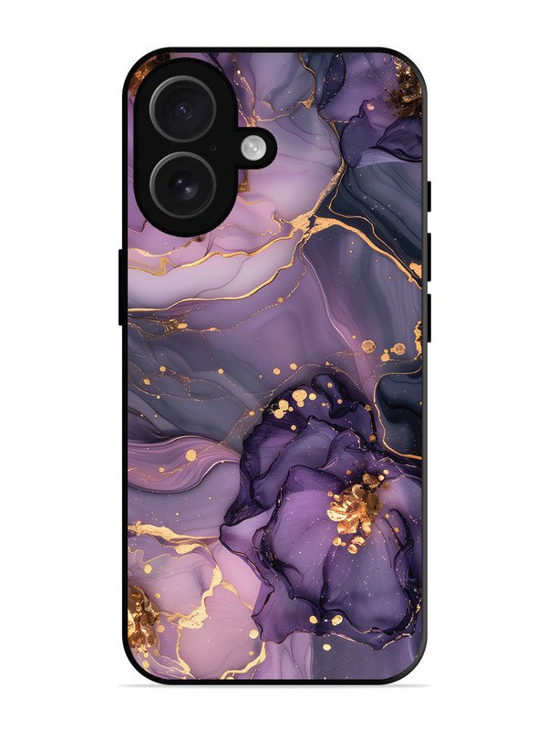 iPhone 16 Royal Orchid Theme Marble