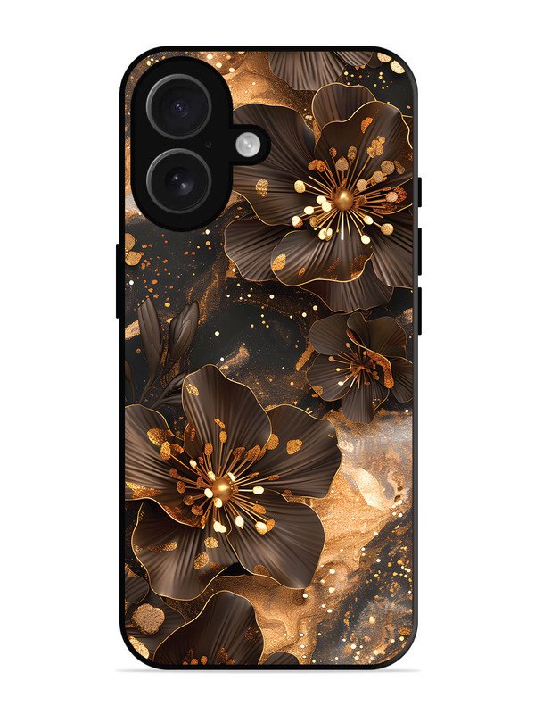 iPhone 16 Golden Flowars