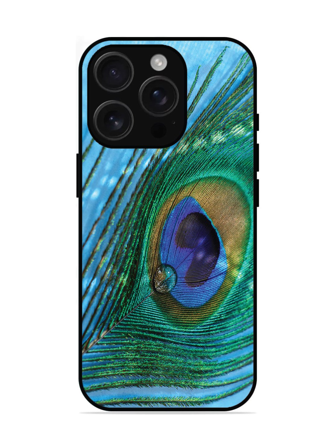 iPhone 16 Pro A drop on Peacock Feather
