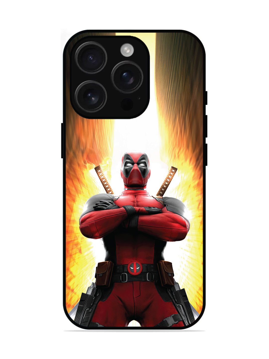 iPhone 16 Pro Vertical Stripes Burnt Orange