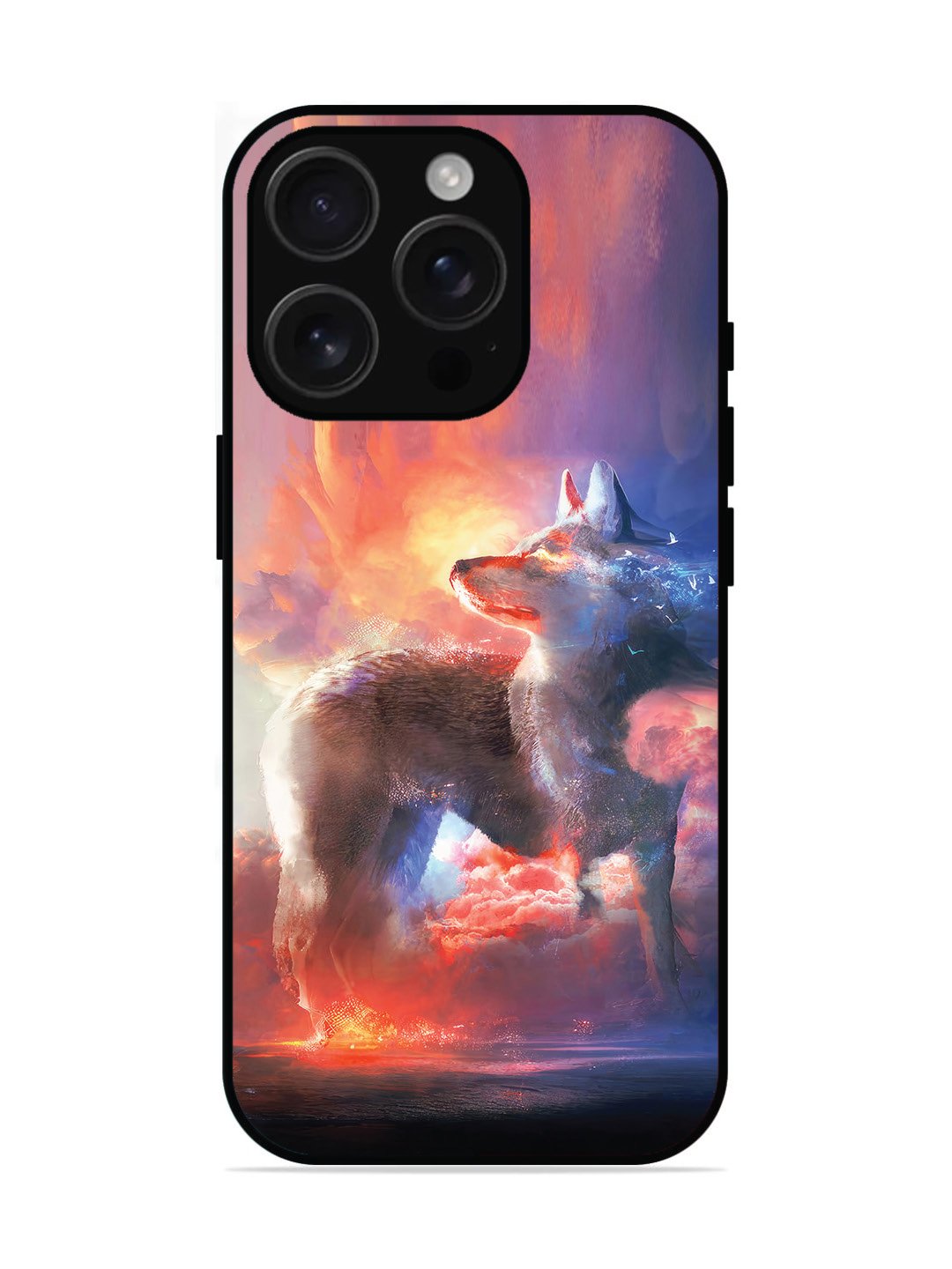 iPhone 16 Plus Fluid wave pattern Dark Bright Yellow