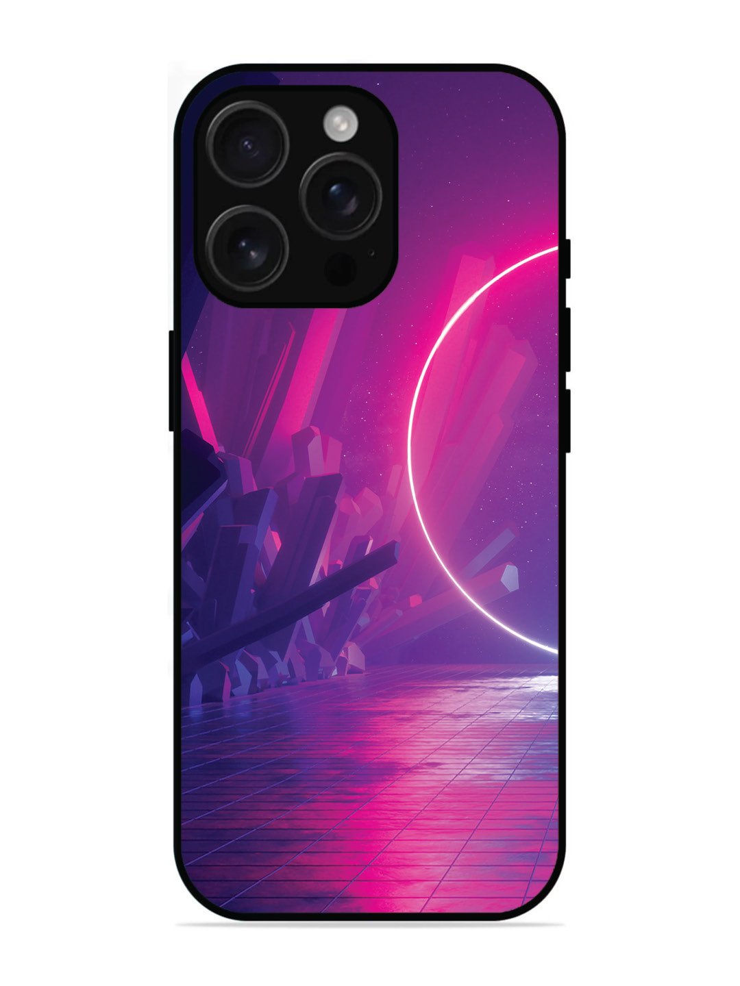 iPhone 16 pro max abstract with Neon Light