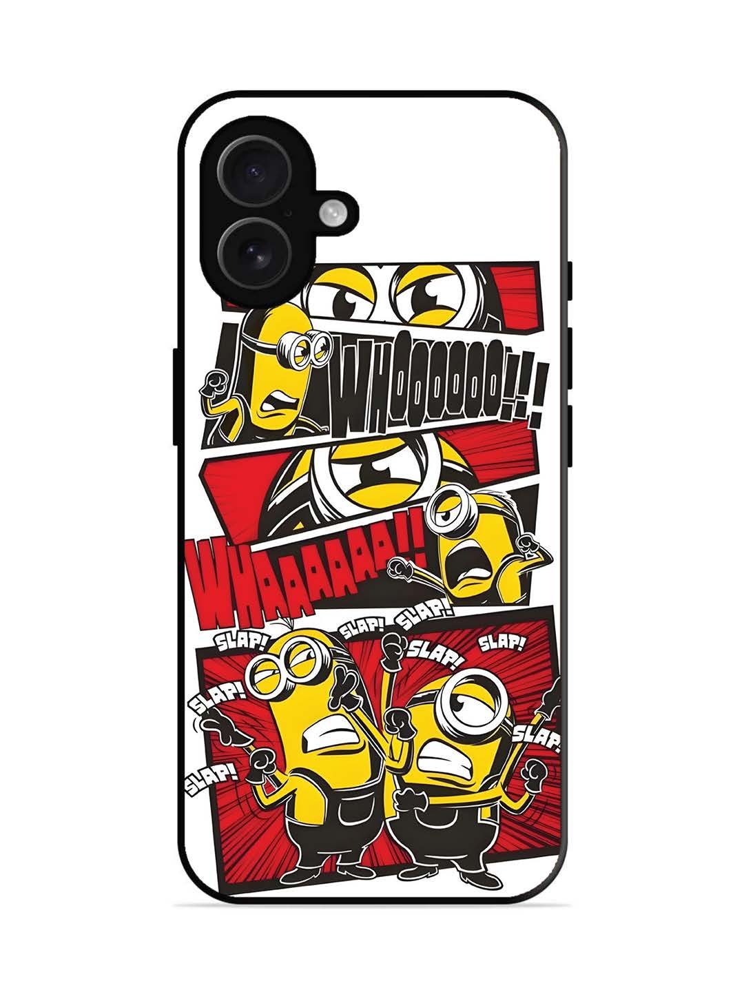 iPhone 16 plus Minions Comic Panel Action
