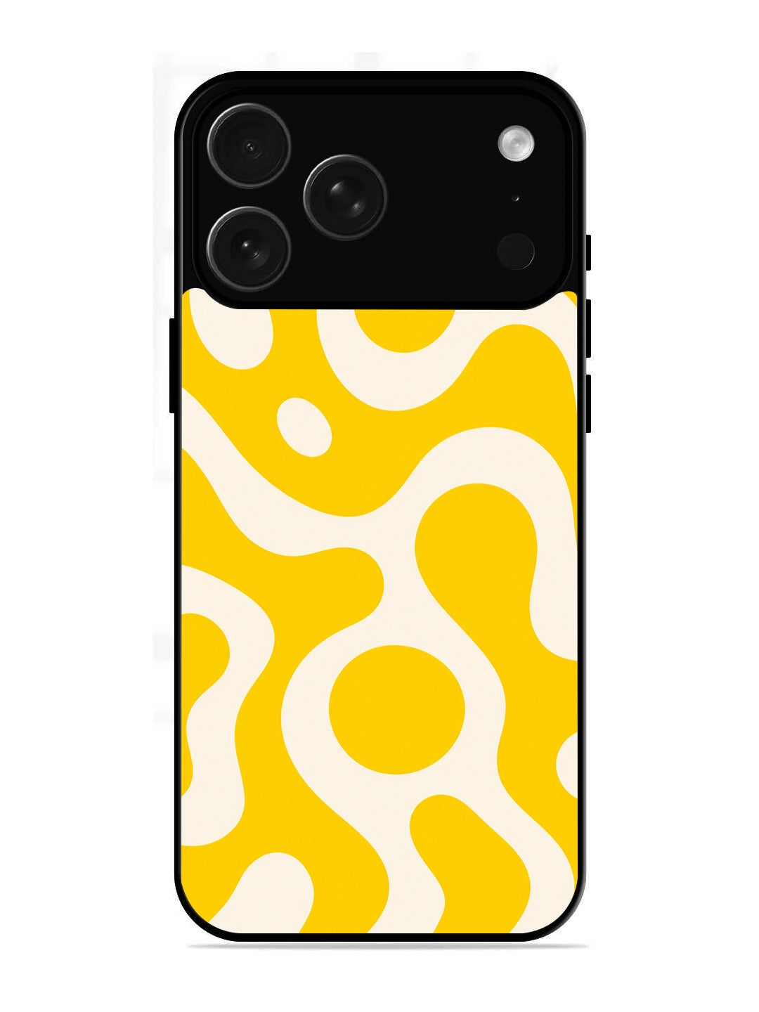 iPhone 17 Pro Fluid wave pattern Dark Bright Yellow