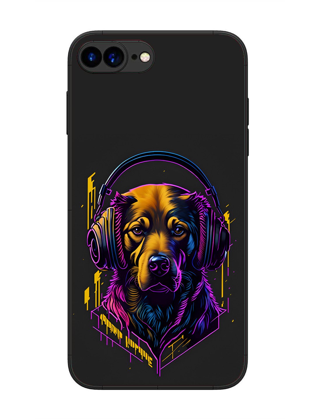 iPhone 7 Plus Music Lover Dog