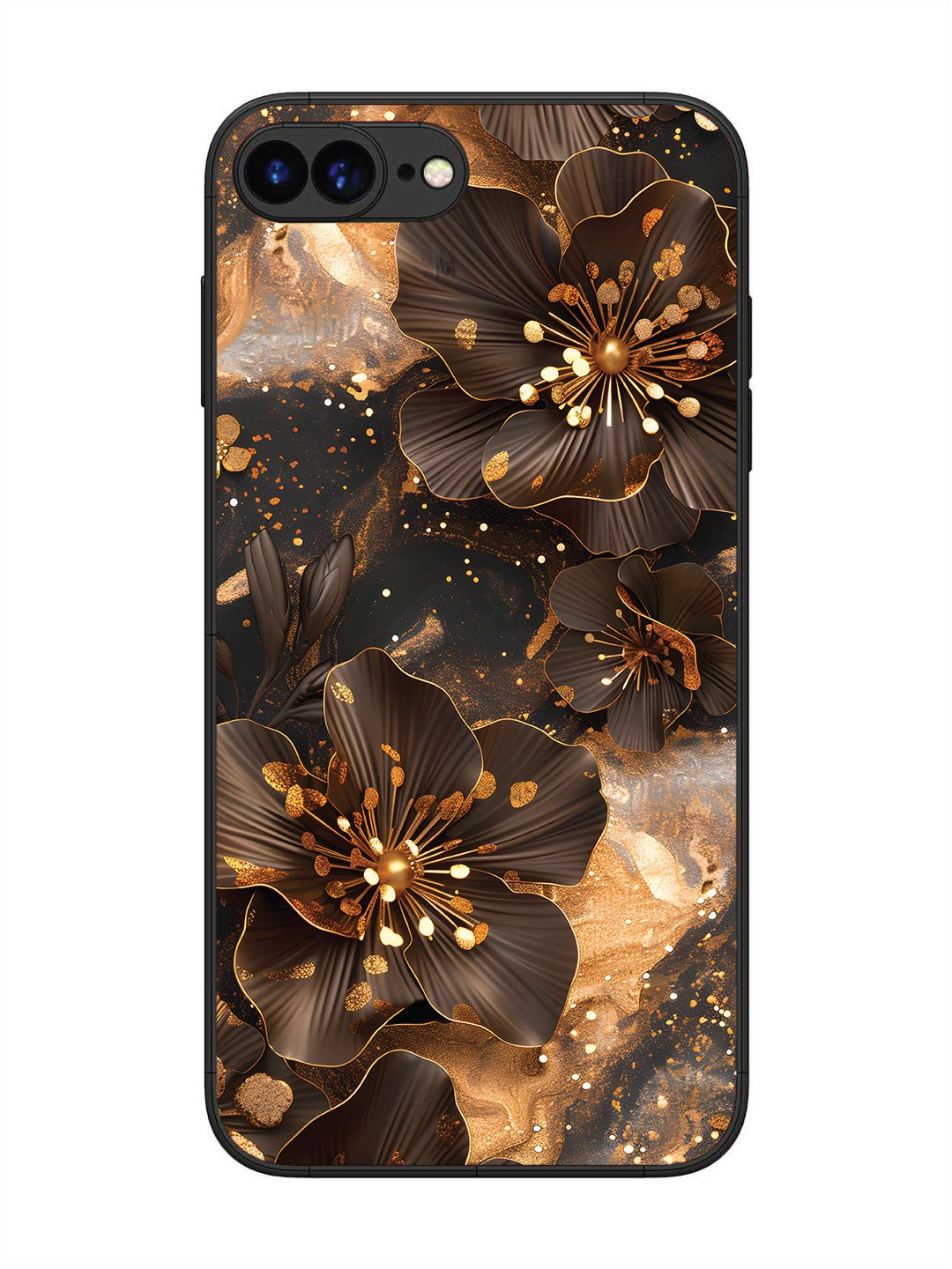 iPhone 7 Plus Golden Flowars