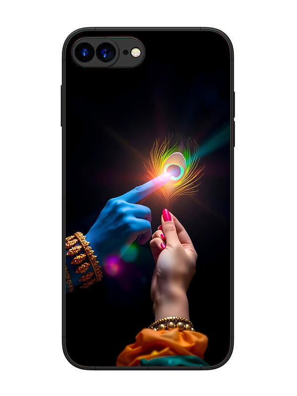 iPhone 7 Plus Radha Krishna touching feather