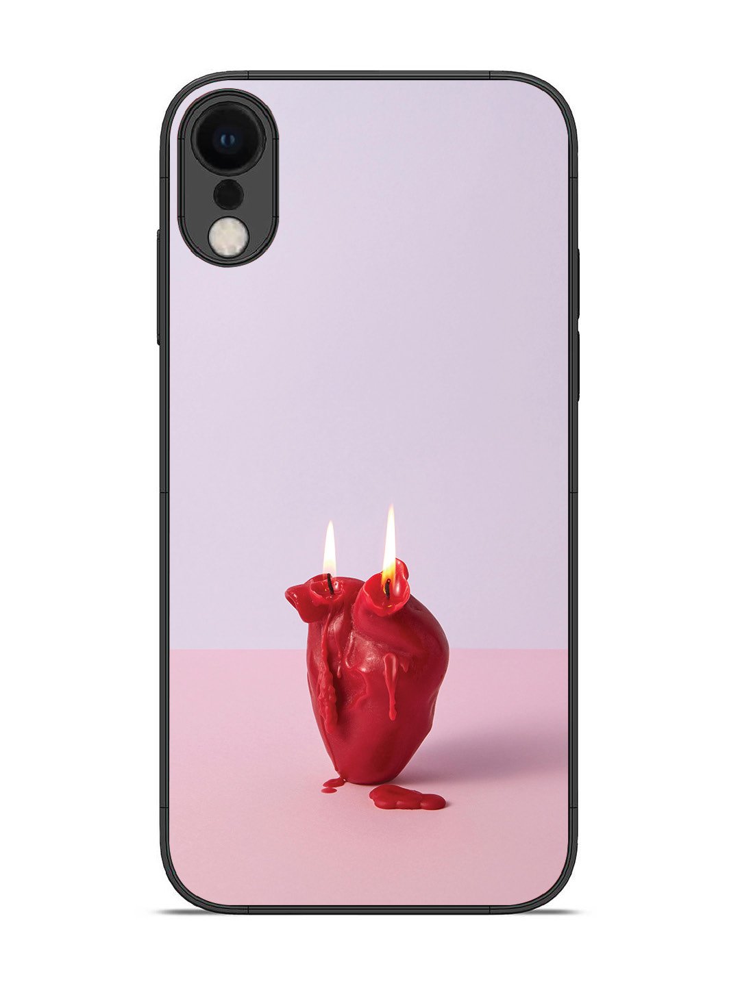iPhone XR A Lighted Heart Candle