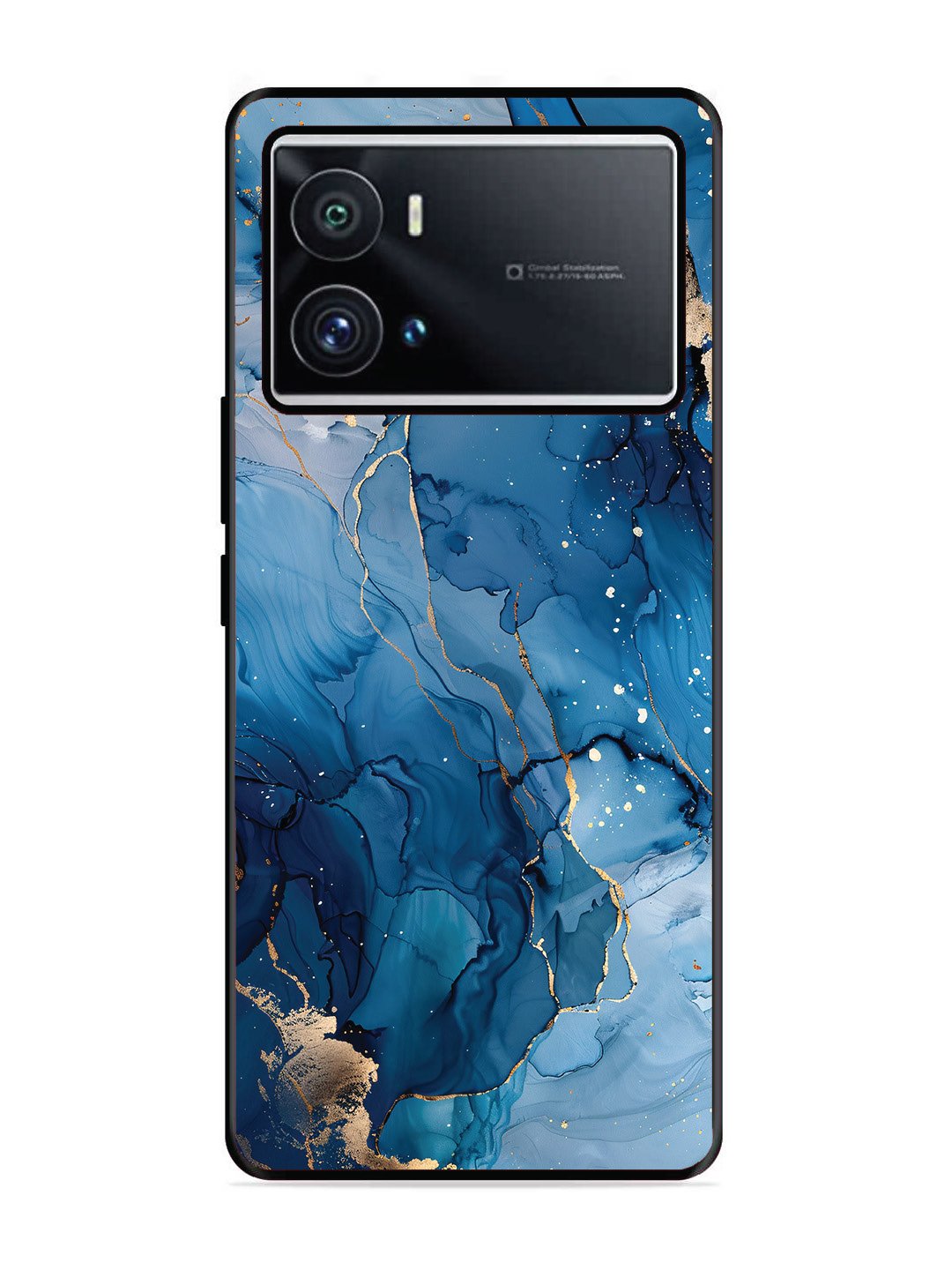 iQoo 9 Pro Oceanic Pattern with Golden Sprinkles