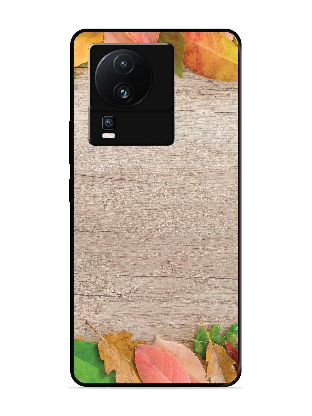 iQoo Neo 7 5G Autumn Leafs On Wooden Table