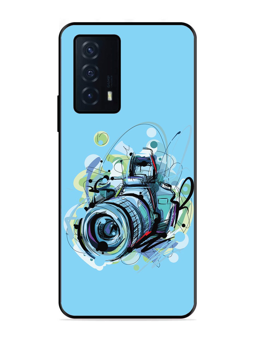 iQoo Z5 5G Camera Blue Background