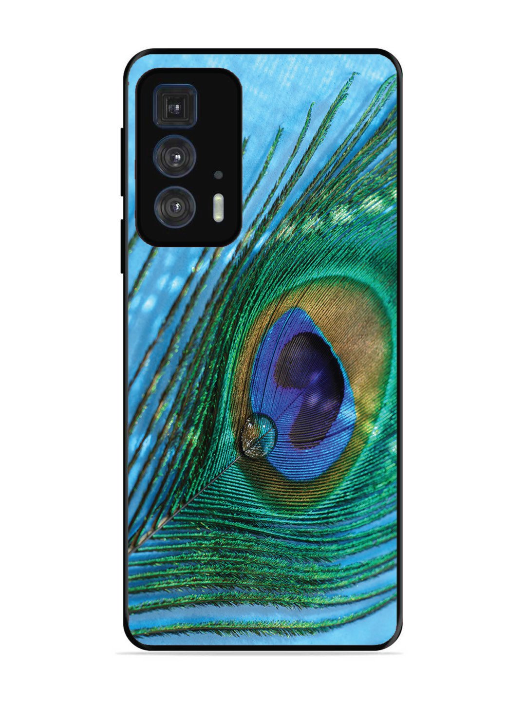 Motorola Edge 20 Pro A drop on Peacock Feather