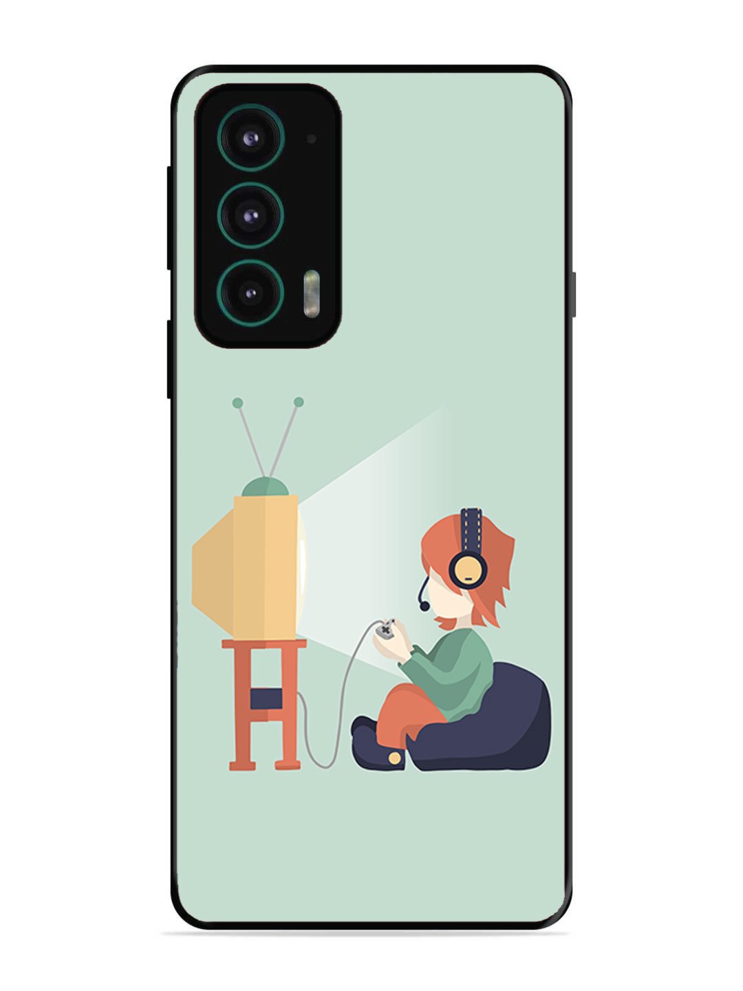 Motorola Edge 20 Kid Playing Game