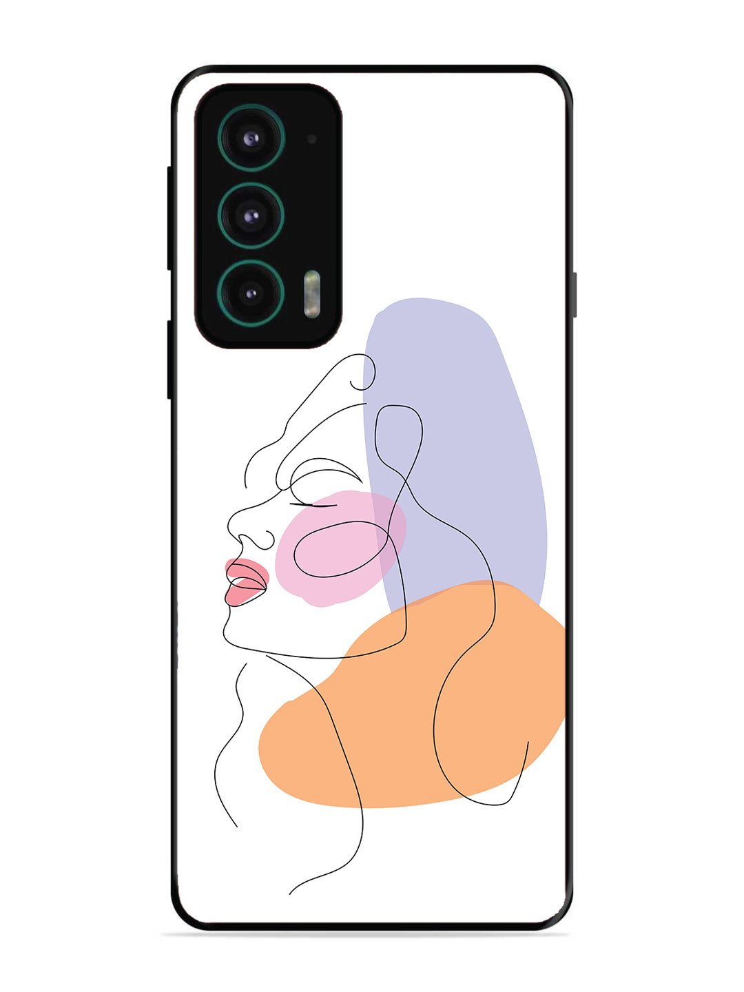 Motorola Edge 20 Line Art Girl Face
