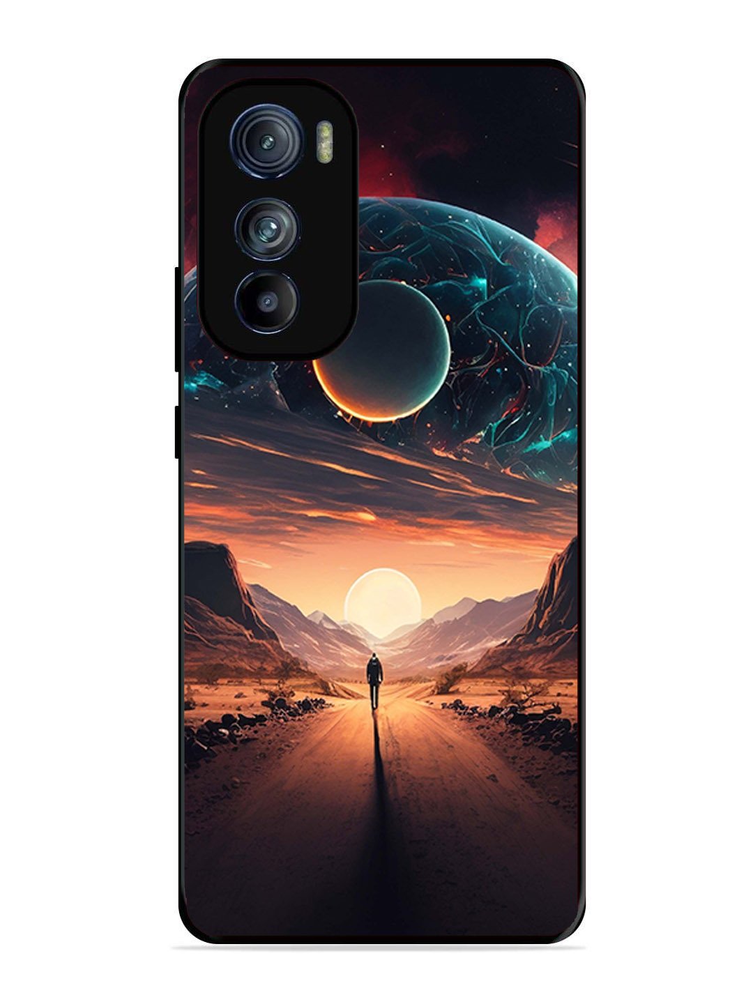 Motorola Edge 30 Sunset with space scene