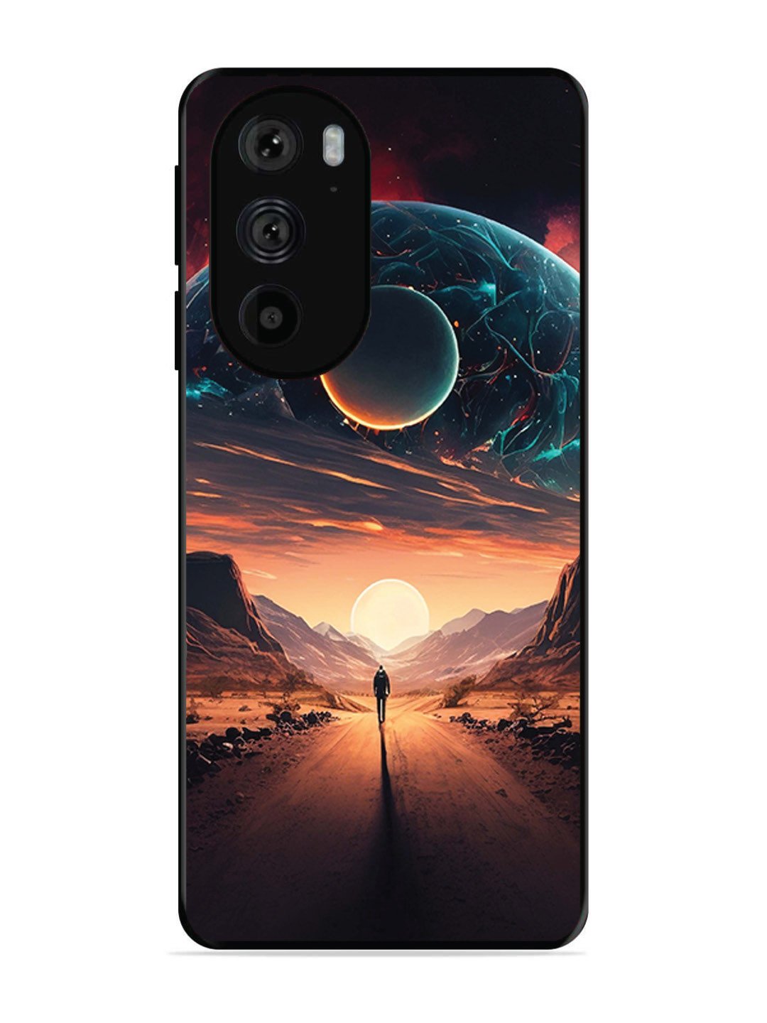 Motorola Edge 30 Pro Sunset with space scene