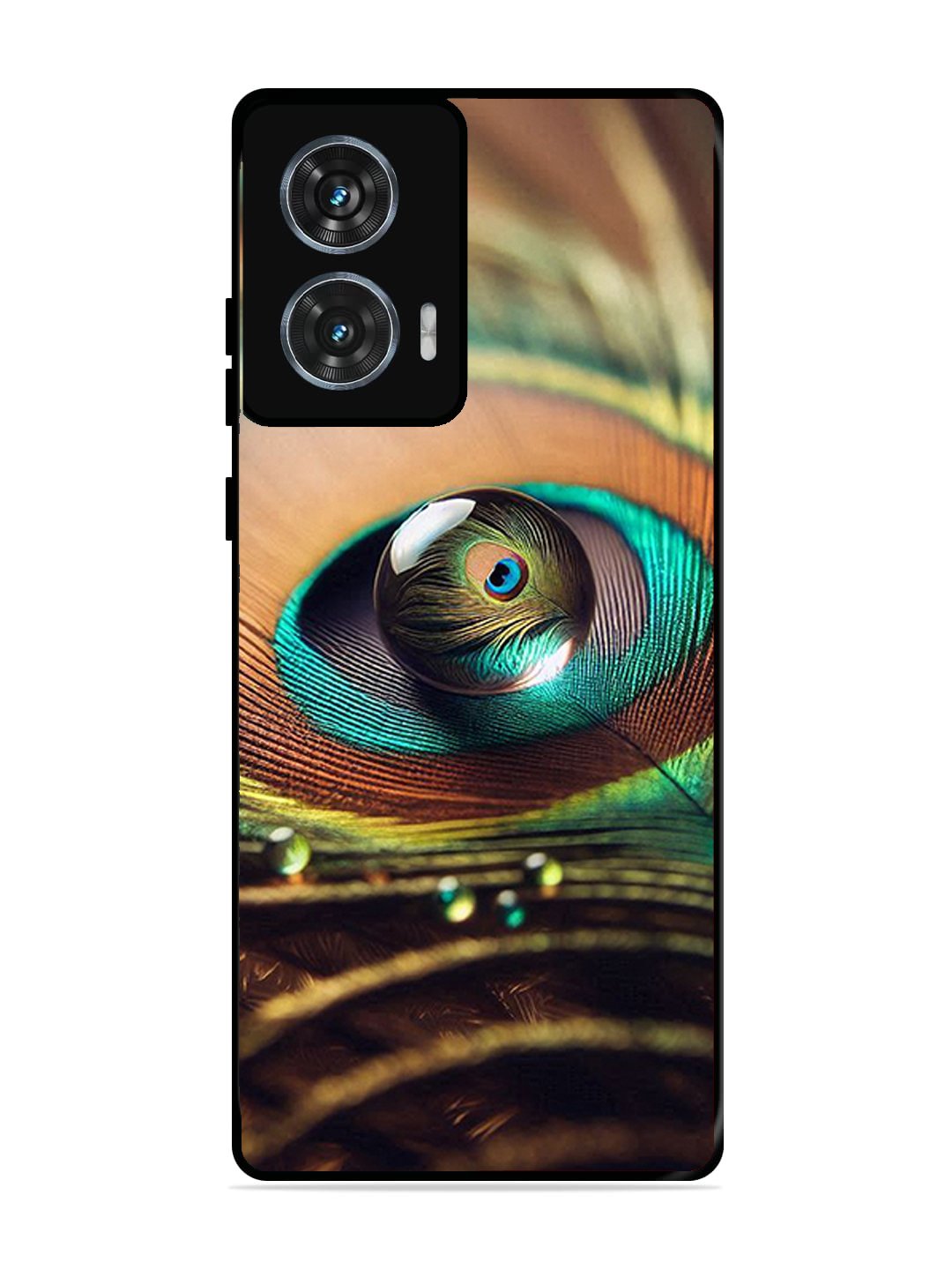 Motorola Edge 50 Fusion Water Drop On Peacock Feather