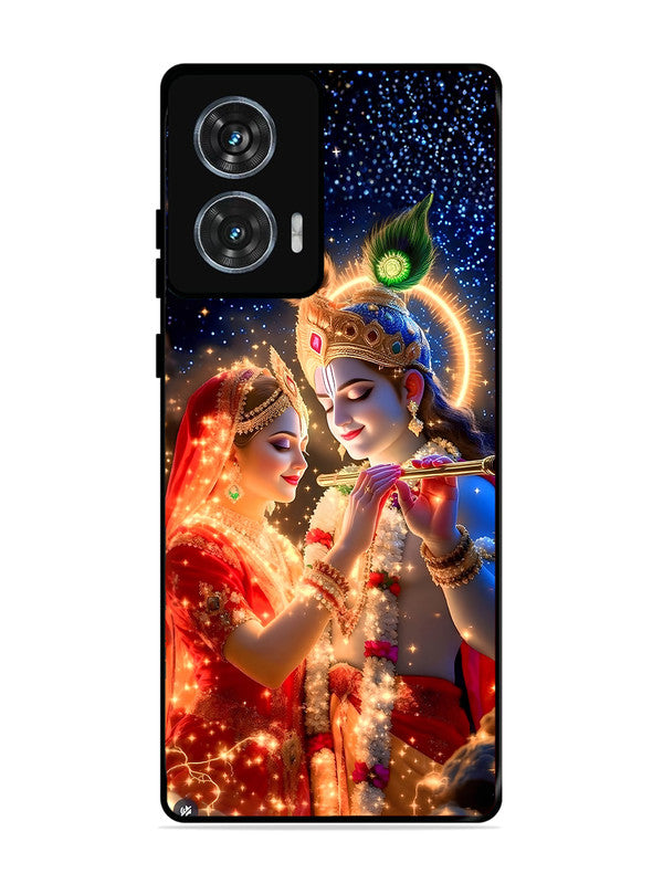 Motorola Edge 50 Fusion Radha Krishna posing with flute
